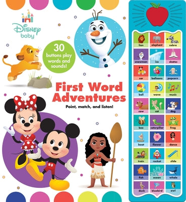 Cover Image for Disney Baby: First Word Adventures Sound Book [With Battery] -- Pi Kids, Hardcover
