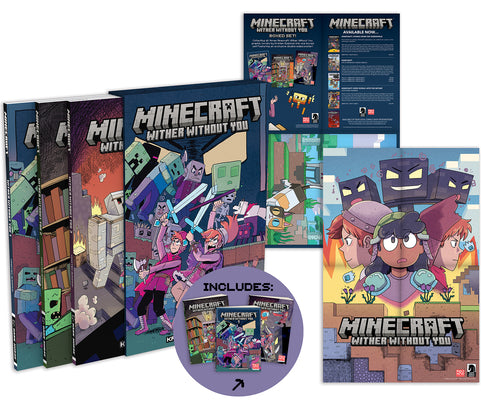 Cover Image for Minecraft: Wither Without You Boxed Set (Graphic Novels) -- Kristen Gudsnuk, Paperback