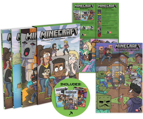 Cover Image for Minecraft Boxed Set (Graphic Novels) -- Sfé R. Monster, Paperback