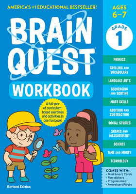 Cover Image for Brain Quest Workbook: 1st Grade Revised Edition -- Workman Publishing, Paperback