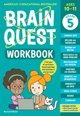 Cover Image for Brain Quest Workbook: 5th Grade Revised Edition -- Workman Publishing, Paperback