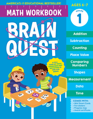 Cover Image for Brain Quest Math Workbook: 1st Grade -- Workman Publishing, Paperback