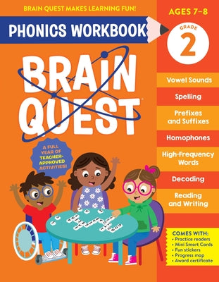 Cover Image for Brain Quest Phonics Workbook: Grade 2 -- Workman Publishing, Paperback