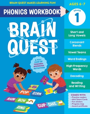 Cover Image for Brain Quest Phonics Workbook: Grade 1 -- Workman Publishing, Paperback