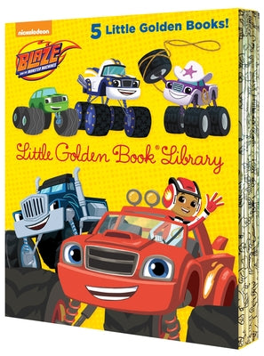 Cover Image for Blaze and the Monster Machines Little Golden Book Library -- 5 Little Golden Books: Five of Nickeoldeon's Blaze and the Monster Machines Little Golden -- Various, Hardcover