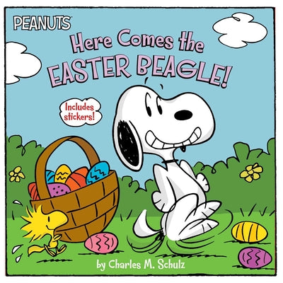 Cover Image for Here Comes the Easter Beagle! [With Sheet of Stickers] -- Charles M. Schulz, Paperback