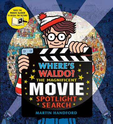 Cover Image for Where's Waldo? the Magnificent Movie Spotlight Search: (A Hidden Object Search-And-Find Puzzle Book with a Magic Flashlight to Reveal the Picture - A -- Martin Handford, Hardcover