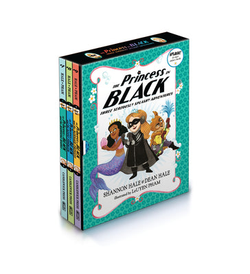 Cover Image for The Princess in Black: Three Seriously Splashy Adventures: (Box Set of Early Chapter Books about Funny Hero Adventures) -- Shannon Hale, Paperback