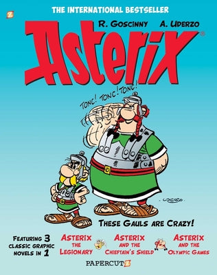 Cover Image for Asterix Omnibus Vol. 4: Collects Asterix the Legionary, Asterix and the Chieftain's Shield, and Asterix and the Olympic Games -- René Goscinny, Paperback
