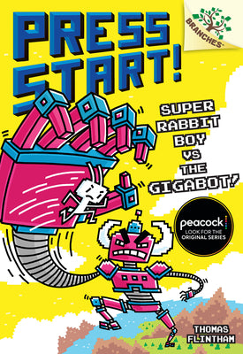 Cover Image for Super Rabbit Boy vs. the Gigabot!: A Branches Book (Press Start! #16): Volume 16 -- Thomas Flintham, Library Binding