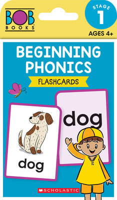 Cover Image for Bob Books - Beginning Phonics Flashcards Phonics, Ages 4 and Up, Kindergarten (Stage 1: Starting to Read) -- Scholastic, Other