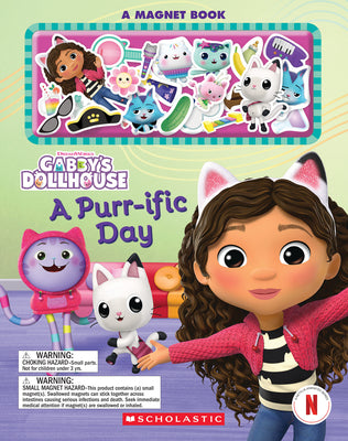 Cover Image for A Purr-Ific Day (Gabby's Dollhouse Magnet Book) -- Scholastic, Paperback