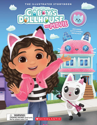 Cover Image for Gabby's Dollhouse: The Movie (Gabby's Dollhouse: Storybook with Charm Necklace) -- Gabrielle Reyes, Hardcover