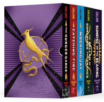 Cover Image for Hunger Games 5-Book Hardcover Box Set (the Hunger Games, Catching Fire, Mockingjay, the Ballad of Songbirds and Snakes, Sunrise on the Reaping) -- Suzanne Collins, Boxed Set