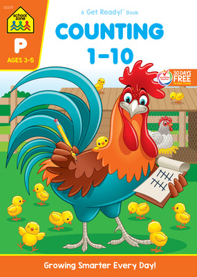 Cover Image for School Zone Counting 1-10 Workbook -- School Zone, Paperback