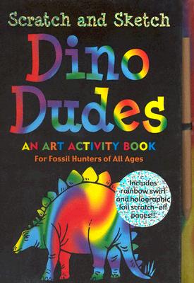 Cover Image for Scratch & Sketch Dino Dudes (Trace-Along) [With Wooden Stylus for Drawing] -- Inc Peter Pauper Press, Spiral