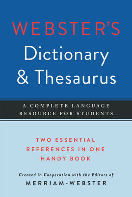 Cover Image for Webster's Dictionary & Thesaurus -- Merriam-Webster, Paperback