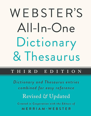 Cover Image for Webster's All-In-One Dictionary and Thesaurus, Third Edition -- Merriam-Webster, Hardcover