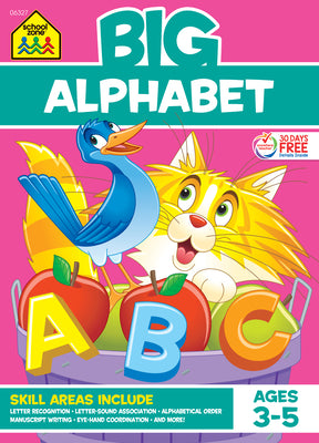 Cover Image for School Zone Big Alphabet Workbook -- School Zone, Paperback
