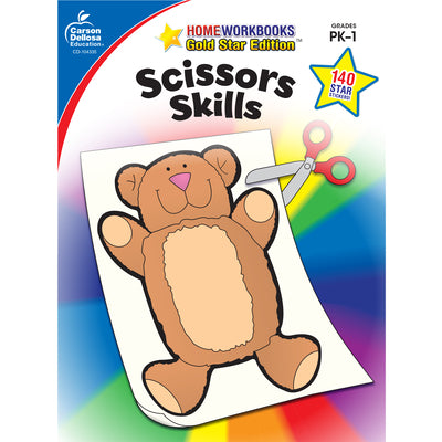 Cover Image for Scissors Skills, Grades Pk - 1: Gold Star Edition Volume 17 -- Carson Dellosa Education, Paperback