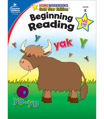 Cover Image for Beginning Reading, Grade K: Gold Star Edition Volume 3 -- Carson Dellosa Education, Paperback