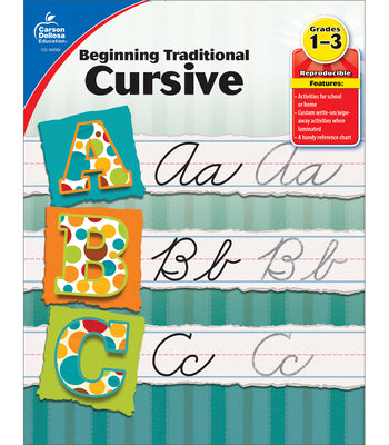 Cover Image for Beginning Traditional Cursive, Grades 1 - 3 -- Carson Dellosa Education, Paperback