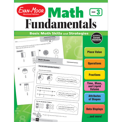 Cover Image for Math Fundamentals, Grade 3 -- Evan-Moor Educational Publishers, Paperback