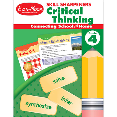 Cover Image for Skill Sharpeners: Critical Thinking Grade 4 -- Evan-Moor Educational Publishers, Paperback