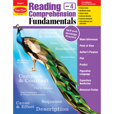 Cover Image for Reading Comprehension Fundamentals, Grade 4 -- Evan-Moor Educational Publishers, Paperback