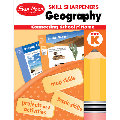 Cover Image for Skill Sharpeners: Geography, Grade Prek -- Evan-Moor Educational Publishers, Paperback