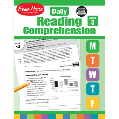Cover Image for Daily Reading Comprehension, Grade 3 Te -- Evan-Moor Educational Publishers, Paperback