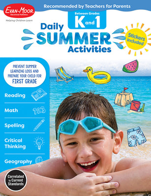 Cover Image for Daily Summer Activities Moving from K to 1st Gr -- Evan-Moor Educational Publishers, Paperback