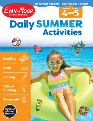 Cover Image for Daily Summer Activities Moving from 4th to 5th Gr -- Evan-Moor Educational Publishers, Paperback
