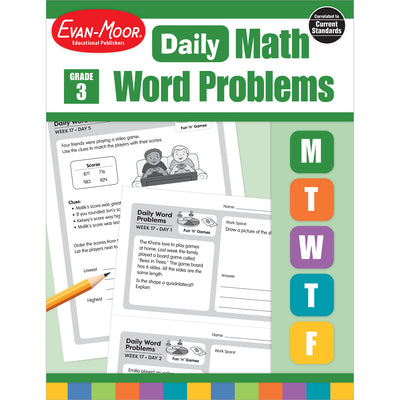 Cover Image for Daily Word Problems, Grade 3 -- Evan-Moor Educational Publishers, Paperback