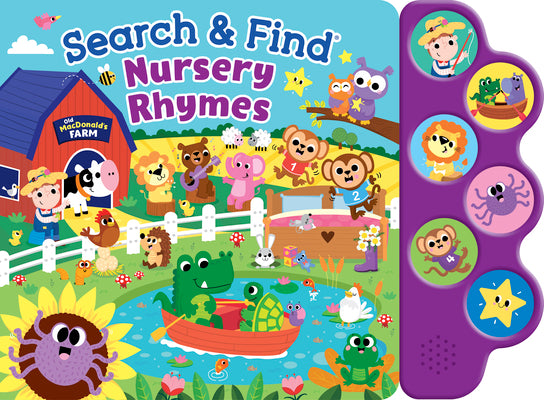 Cover Image for Search & Find Nursery Rhymes (6-Button Sound Book) [With Battery] -- Kidsbooks Publishing, Board Books