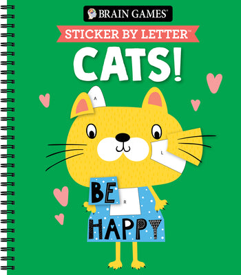 Cover Image for Brain Games - Sticker by Letter: Cats! -- Publications International Ltd, Spiral