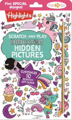 Cover Image for Scratch-And-Play Unicorn Hidden Pictures -- Highlights, Paperback