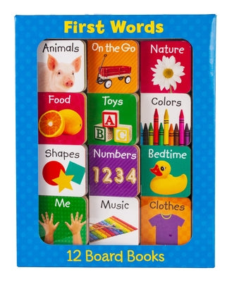 Cover Image for First Words - 12 Board Book Set -- Little Grasshopper Books, Board Books