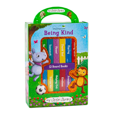 Cover Image for My Little Library: Being Kind (12 Board Books) -- Little Grasshopper Books, Boxed Set