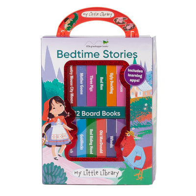 Cover Image for My Little Library: Bedtime Stories (12 Board Books) -- Little Grasshopper Books, Boxed Set