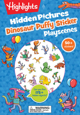 Cover Image for Dinosaur Hidden Pictures Puffy Sticker Playscenes -- Highlights, Paperback