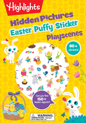 Cover Image for Easter Hidden Pictures Puffy Sticker Playscenes: Easter-Themed Puzzles and Puffy Stickers, Kids Easter Activity Book with Egg Hunt Games, Flower Stick -- Highlights, Paperback
