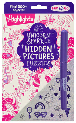 Cover Image for Unicorn Sparkle Hidden Pictures Puzzles: Find Over 300 Hidden Objects in This Unicorn-Themed Seek and Find Book for Kids 6 and Up -- Highlights, Paperback