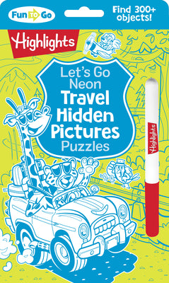 Cover Image for Let's Go Neon Travel Hidden Pictures Puzzles -- Highlights, Paperback