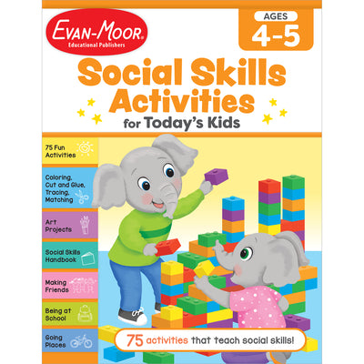 Cover Image for Social Skills Activities for Today's Kids, Ages 4-5 -- Evan-Moor Educational Publishers, Paperback