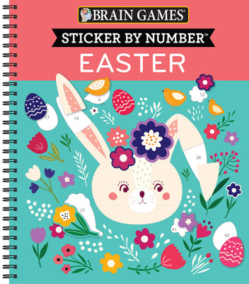 Cover Image for Brain Games - Sticker by Number: Easter -- Publications International Ltd, Spiral