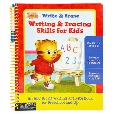 Cover Image for Daniel Tiger Write & Erase Writing & Tracing Skills for Kids -- Cottage Door, Spiral