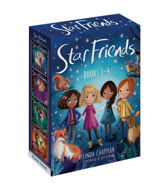 Cover Image for Star Friends 4-Book Boxed Set, Books 1-4: Mirror Magic; Wish Trap; Secret Spell; Dark Tricks -- Linda Chapman, Paperback