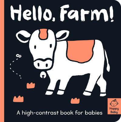 Cover Image for Hello Farm!: A High-Contrast Book for Babies -- Amelia Hepworth, Board Books