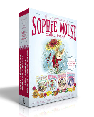 Cover Image for The Adventures of Sophie Mouse Collection #3 (Boxed Set): The Great Big Paw Print; It's Raining, It's Pouring; The Mouse House; Journey to the Crystal -- Poppy Green, Paperback